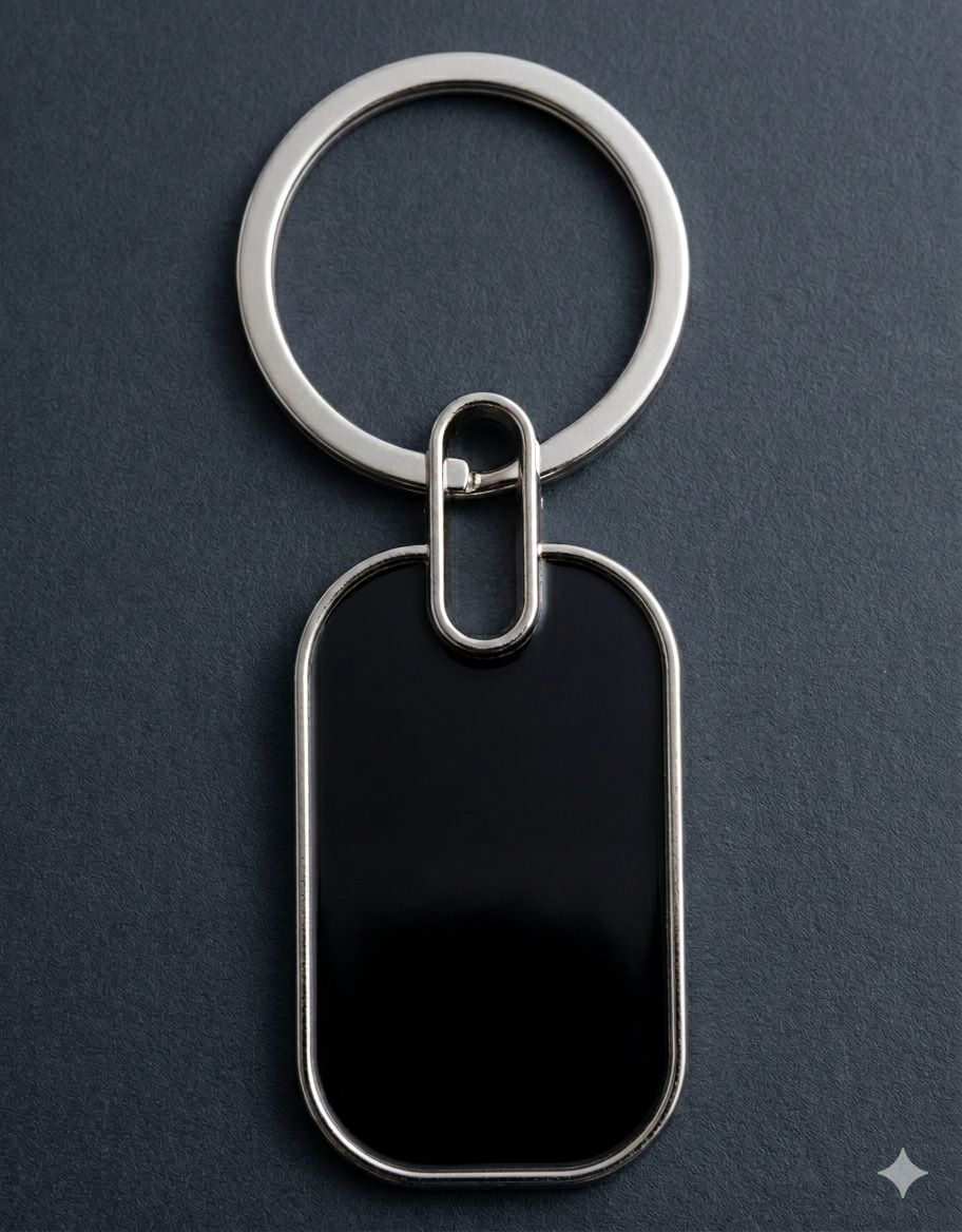 Modern Metal Keychain