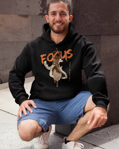 Arjuna Focus Printed Hoodie – Stylish Oversized Hoodie for Men