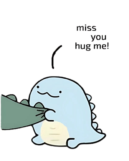 Cute Dinosaur Cartoon Matching Hoodies for Couples