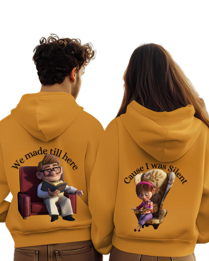 Couple Hoodies with Cute Cartoon Print