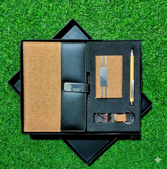 4 in 1 Gift Combo Set (Diary, Keychain, Pen, and Cardholder) MOQ 10 Pcs