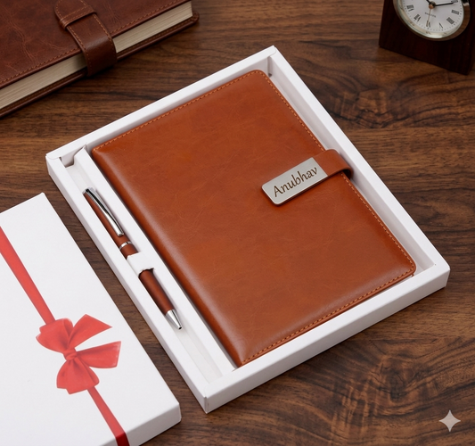 2-in-1 A5 Diary with Pen (MOQ 5 Pcs)