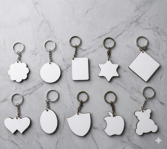 Premium Sublimation MDF Wooden Keychains