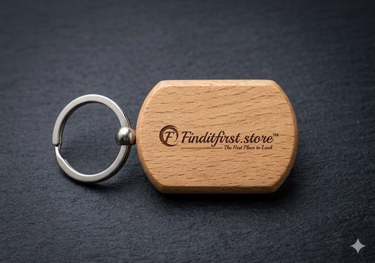 Engraved Wooden Keychain