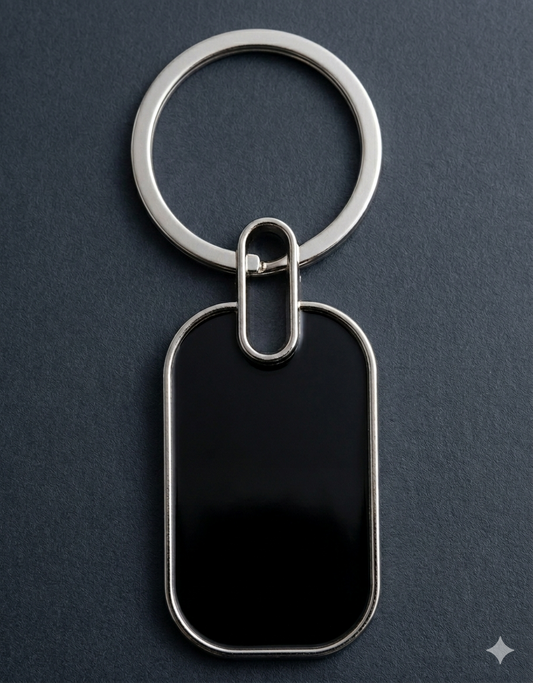 Modern Metal Keychain