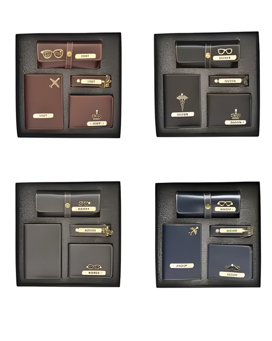Premium Gift Collection - Leather Men's Wallet Combo
