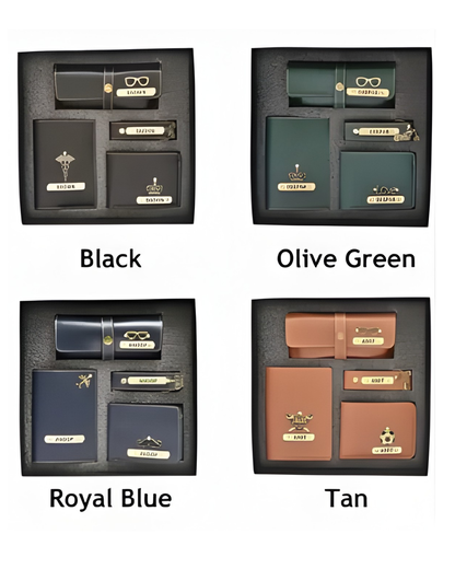 Premium Gift Collection - Leather Men's Wallet Combo