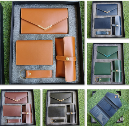 Women's Premium Leather Wallet Combo Set of 4 (MOQ - 10 Pcs)