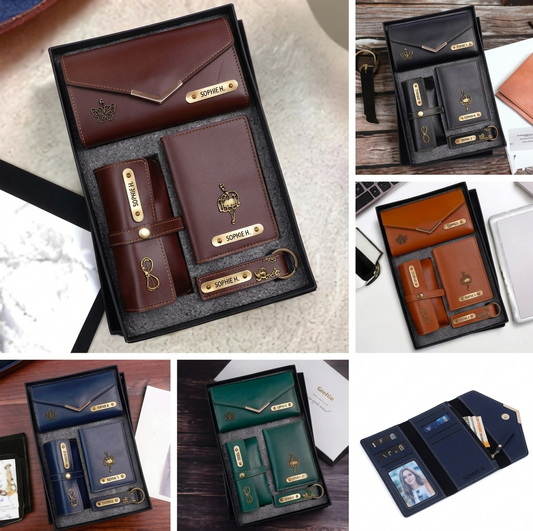 Women's Premium Leather Wallet Combo Set of 4 (MOQ - 10 Pcs)